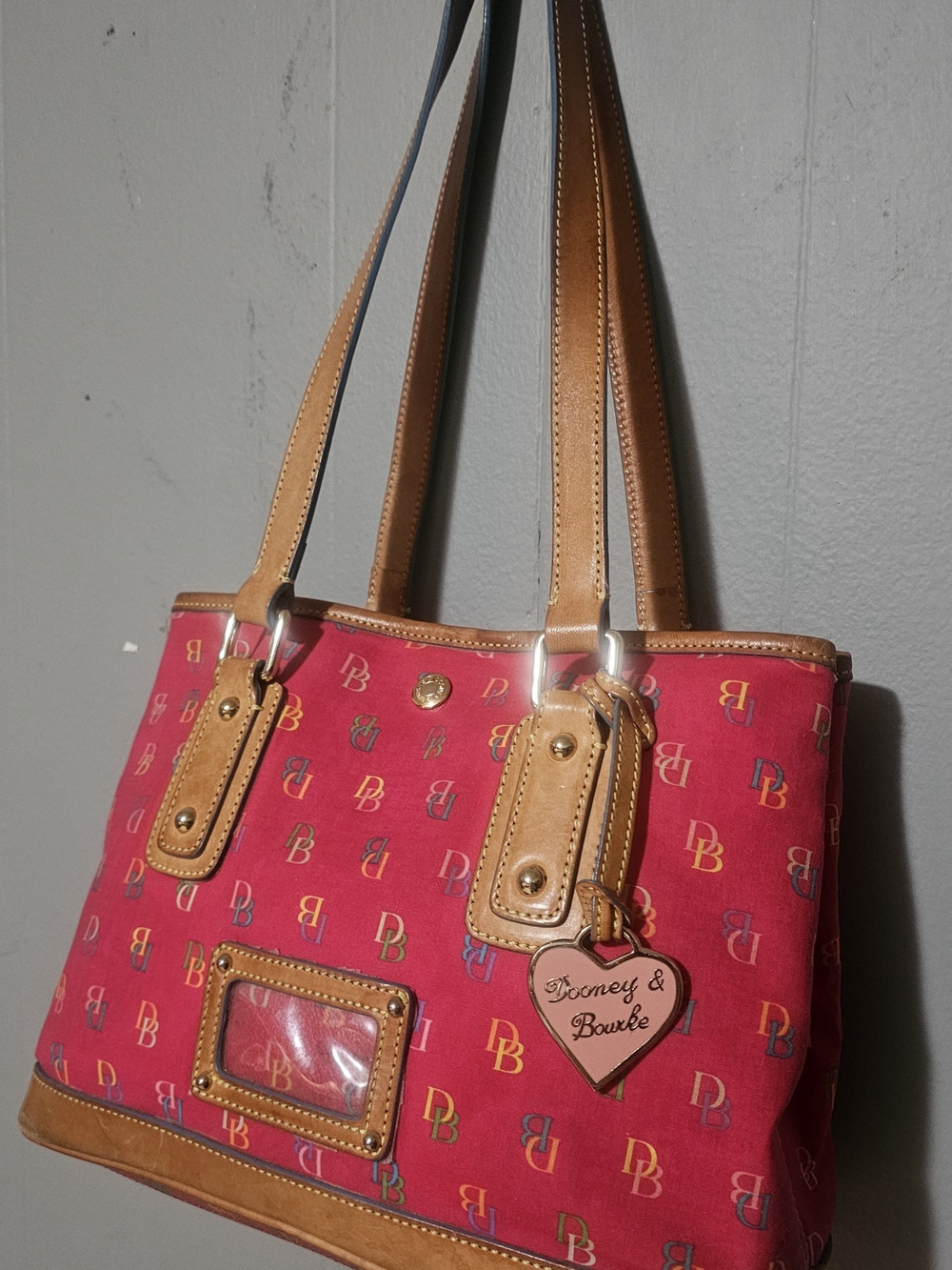 Dooney & Bourke Vintage Y2k Rainbow Edition Vibrant Pink
